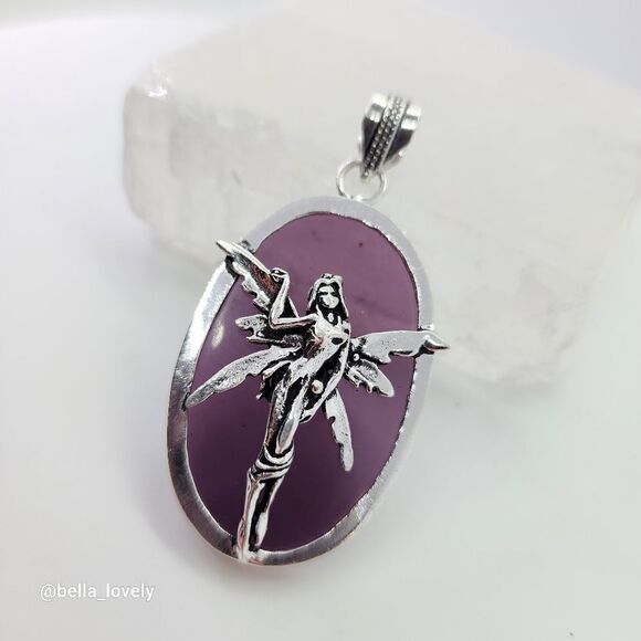 Jewelry - Cottagecore Amethyst Handmade Fairy Pendant Jewelry Gift 2.5"